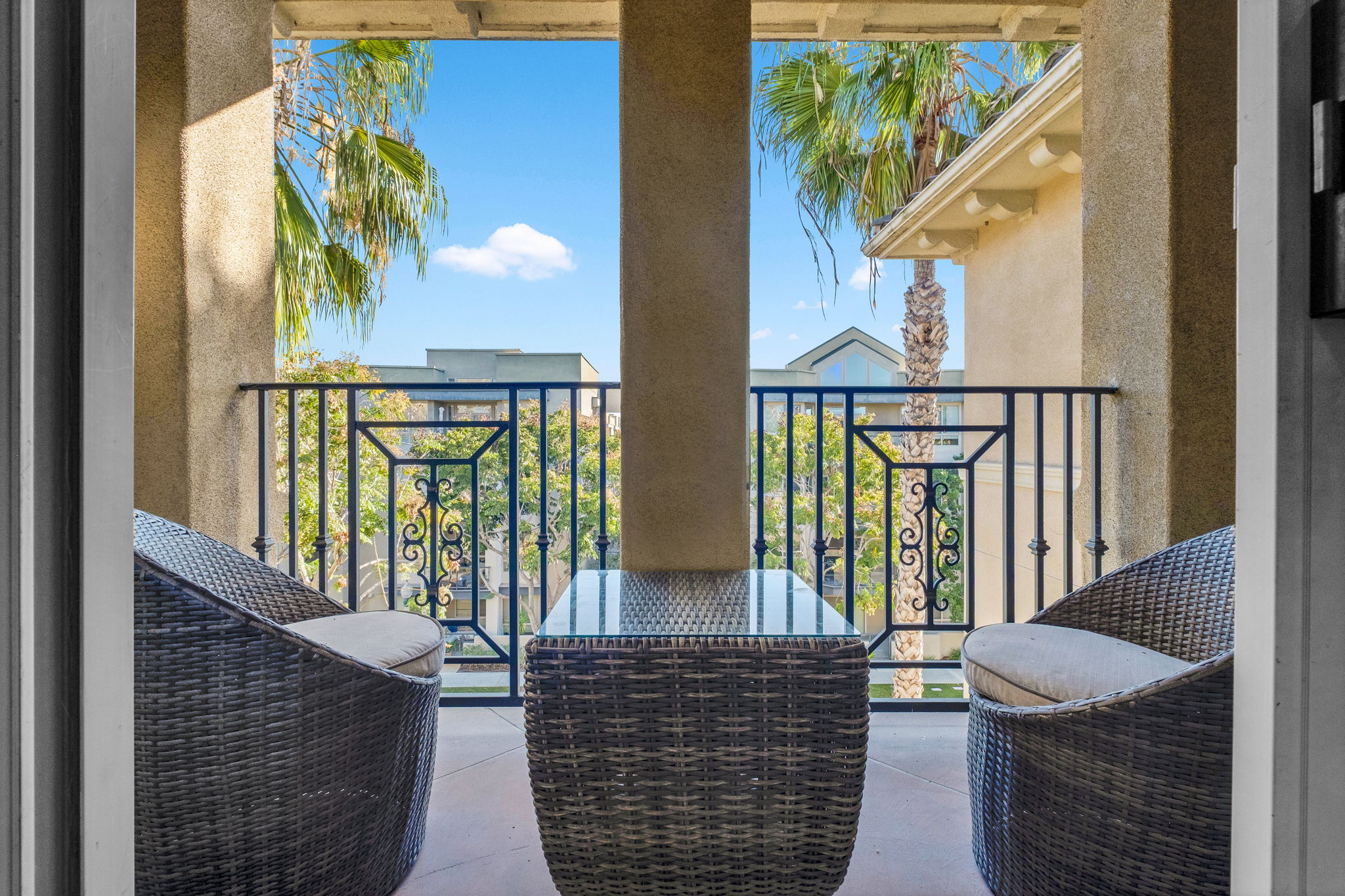 Covered balcony